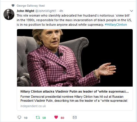 MrsClintonWarMongerJune252018Twitter